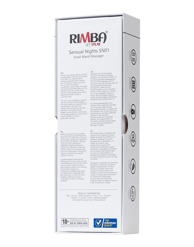 10: Rimba Toys - Sensual Nights SN01 - Kleiner Stabmassager - Schwarz
