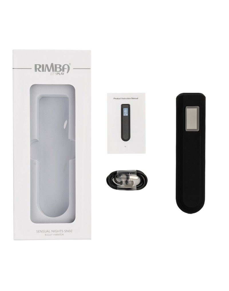 Rimba Toys - Sensual Nights SN02 - Bullet Vibrator - Schwarz