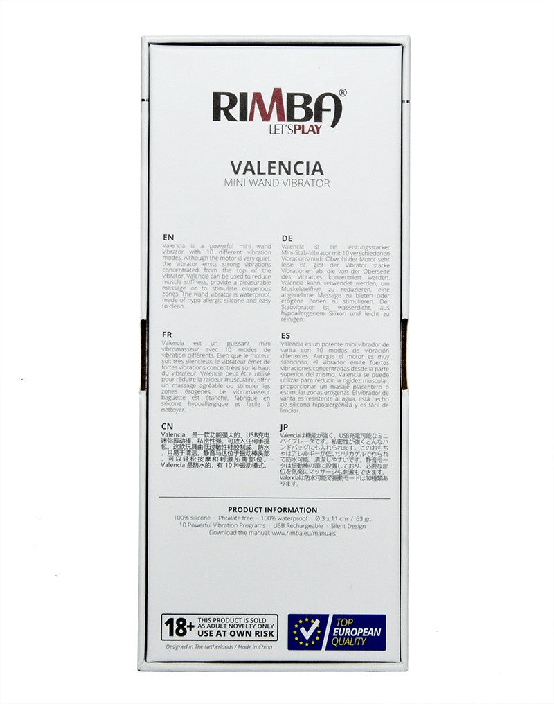 Rimba Toys - Valencia - Mini Wand Vibrator - Violett