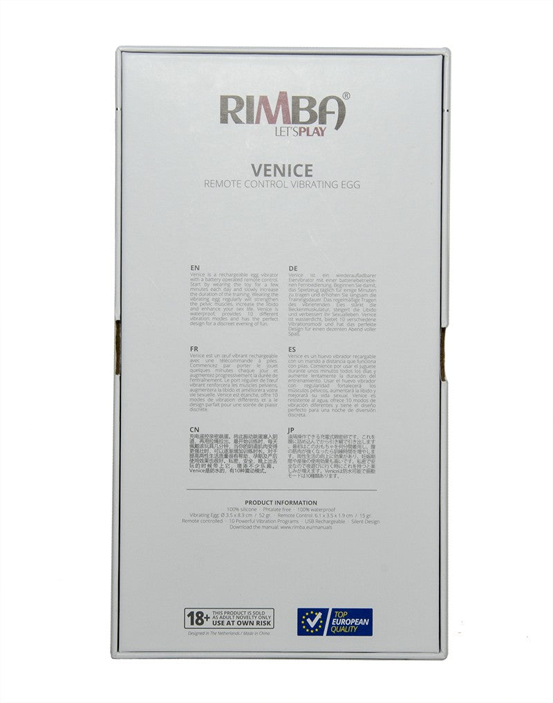 6: Rimba Toys - Venice - Eiervibrator mit Fernbedienung - Schwarz