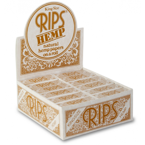 RIPS - Braun (Hanf) - King Size - Box - 24 Stück