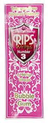RIPS - Canadian Hemp Wraps - Number 3 - Bubble Gum - Box - 15 x 4 Stück