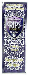 RIPS - Canadian Hemp Wraps - Number 6 - Gorgeous Grape - Box - 15 x 4 Stück