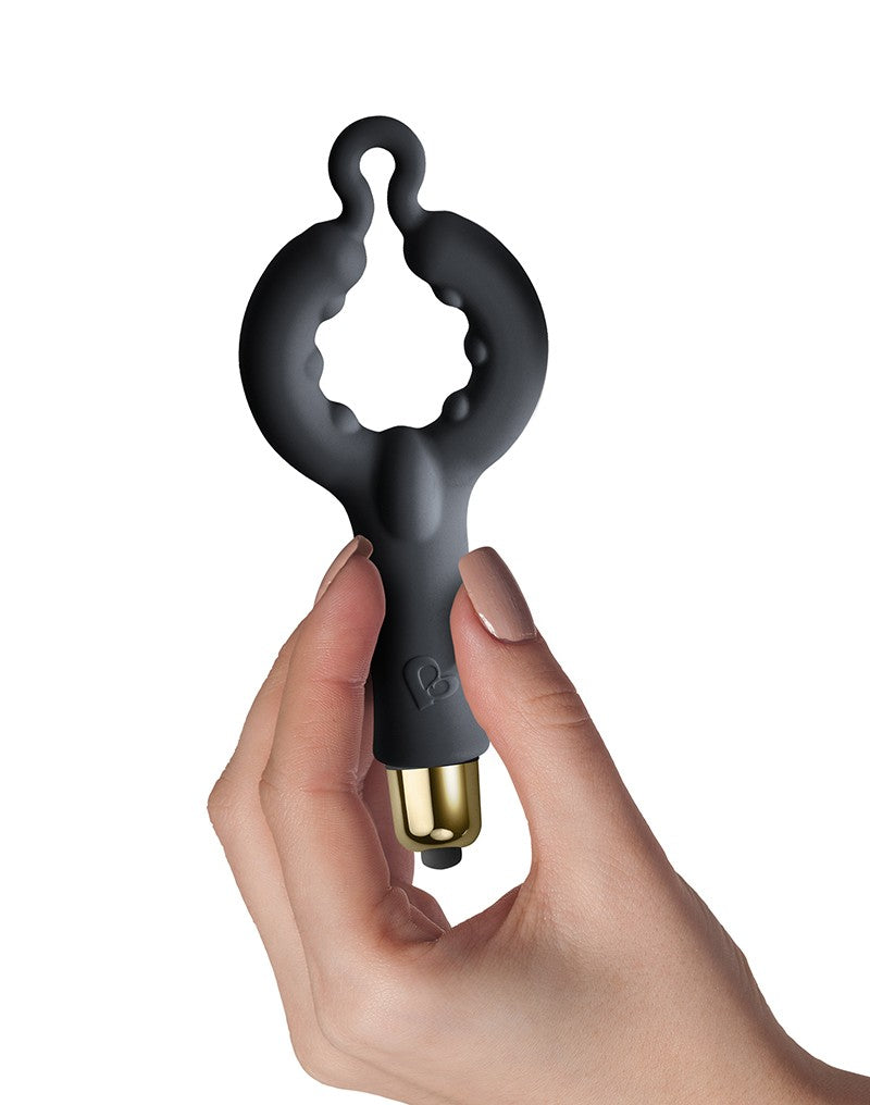 Rocks-Off - Be Mine Set - Cockring, Bullet und Anal Vibrator - Schwarz / Gold