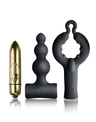 Rocks-Off - Be Mine Set - Cockring, Bullet und Anal Vibrator - Schwarz / Gold