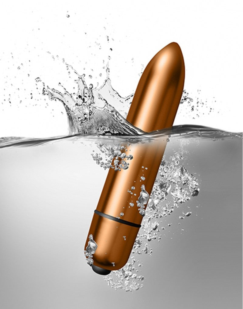 Rocks-Off - Dark Desires Kit - Bullet Vibrator mit Ärmeln - Schwarz / Gold