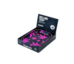 Rolling Tray - 18 x 14cm - Leaves Pink