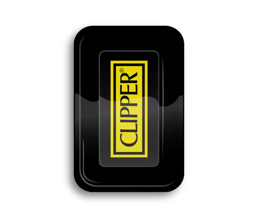 Rolling Tray - 27.5 x 17.5cm - Clipper Logo Black