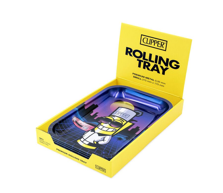 Rolling Tray - 27.5 x 17.5cm - Clipperman Retrowave