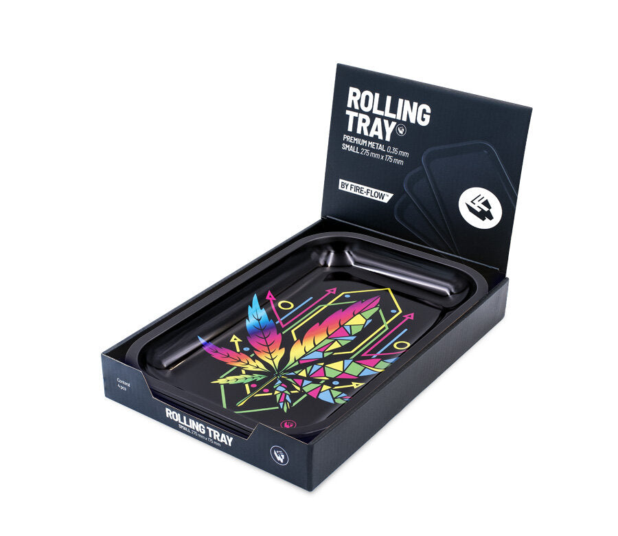 Rolling Tray - 27.5 x 17.5cm - Geometrical Leaves