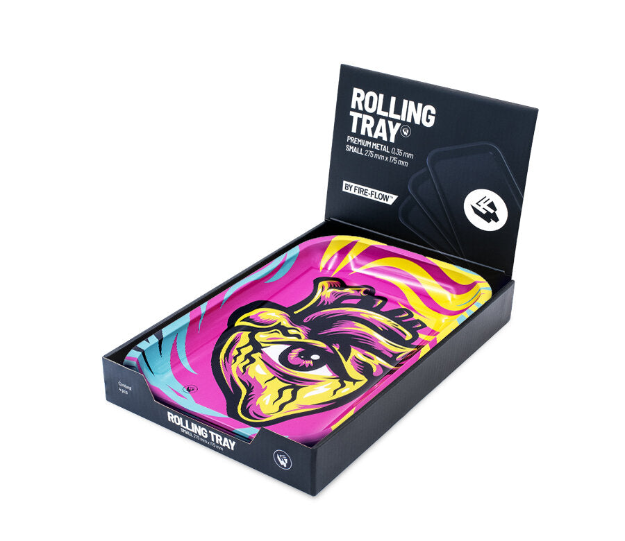 Rolling Tray - 27.5 x 17.5cm - Hearts 3/4