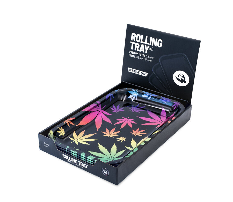 Rolling Tray - 27.5 x 17.5cm - Leaves Gradient
