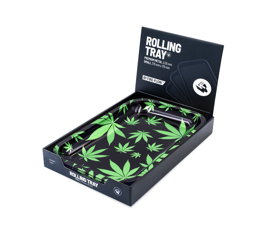 Rolling Tray - 27.5 x 17.5cm - Leaves Green