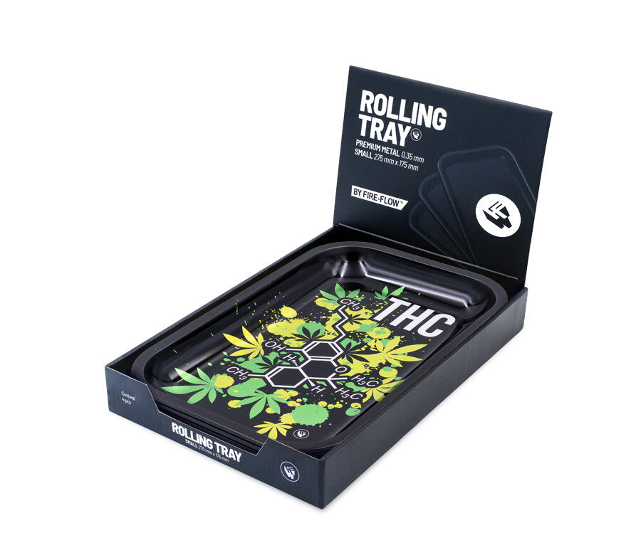 Rolling Tray - 27.5 x 17.5cm - THC Molecule