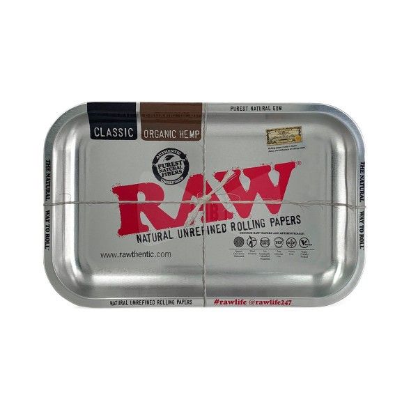 RAW Metal Rolling Tray Silver 