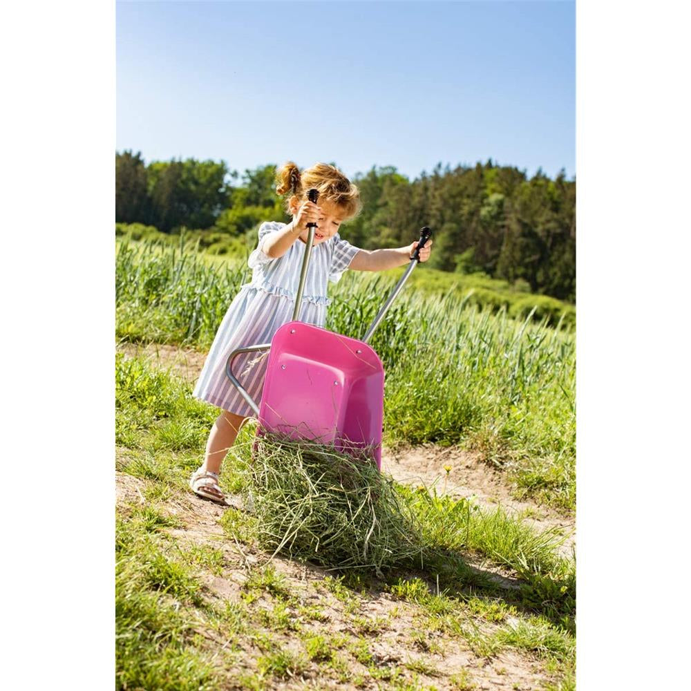 RollyToys Metallschubkarre pink