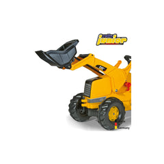 RollyToys Junior Trettraktor CAT mit Frontlader & Heckbagger