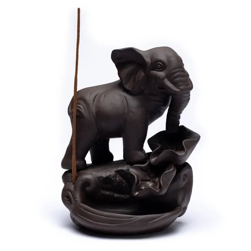 Rückfluss Räucherschale - Elefant - 1 Stück
