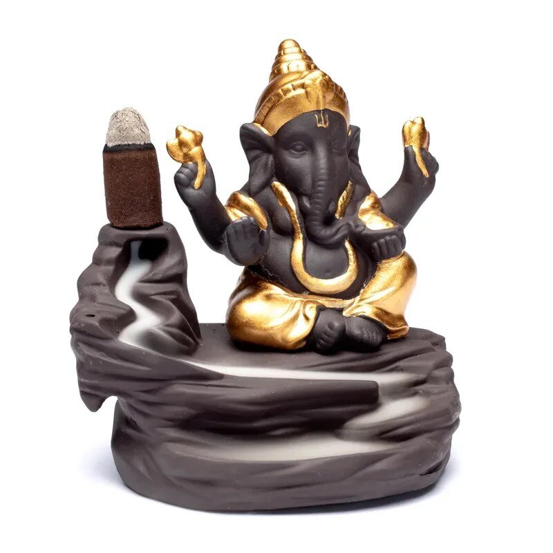 Rückfluss Räucherschale - Ganesha - 1 Stück