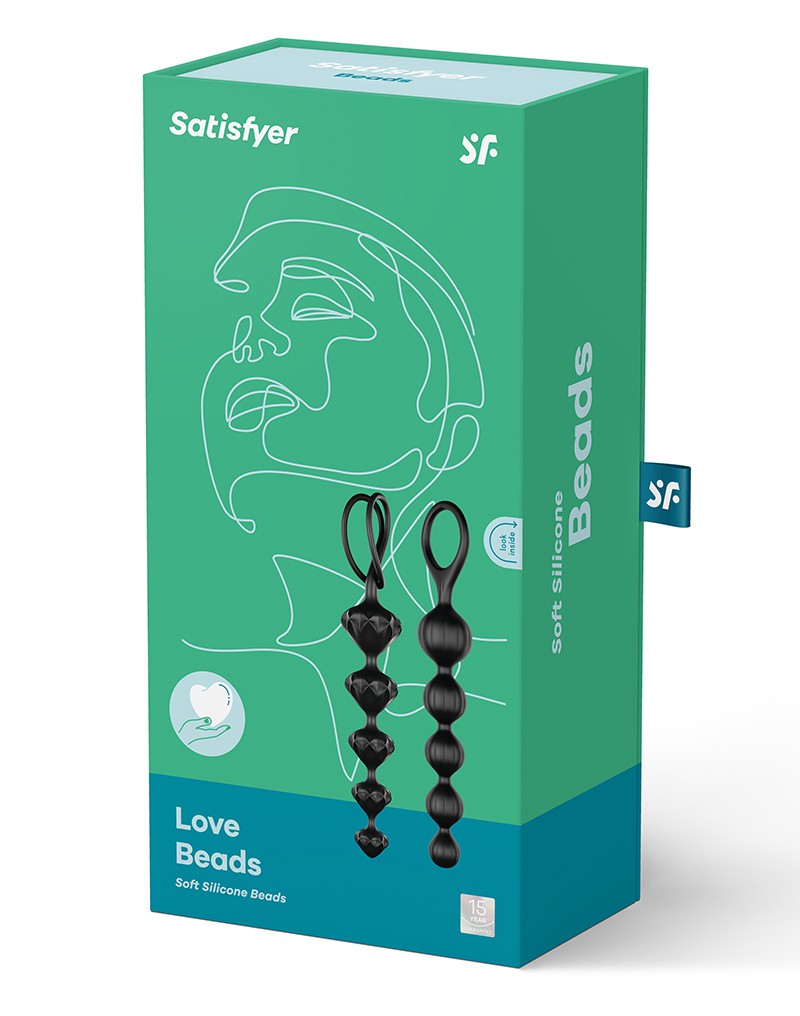 2: Satisfyer Love Beads Black (set of 2)