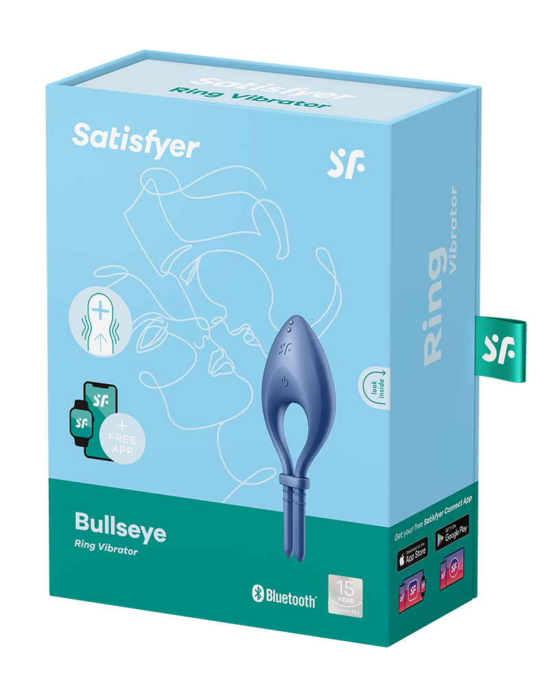 Satisfyer - Bullseye - Cockring-Vibrator - Blau