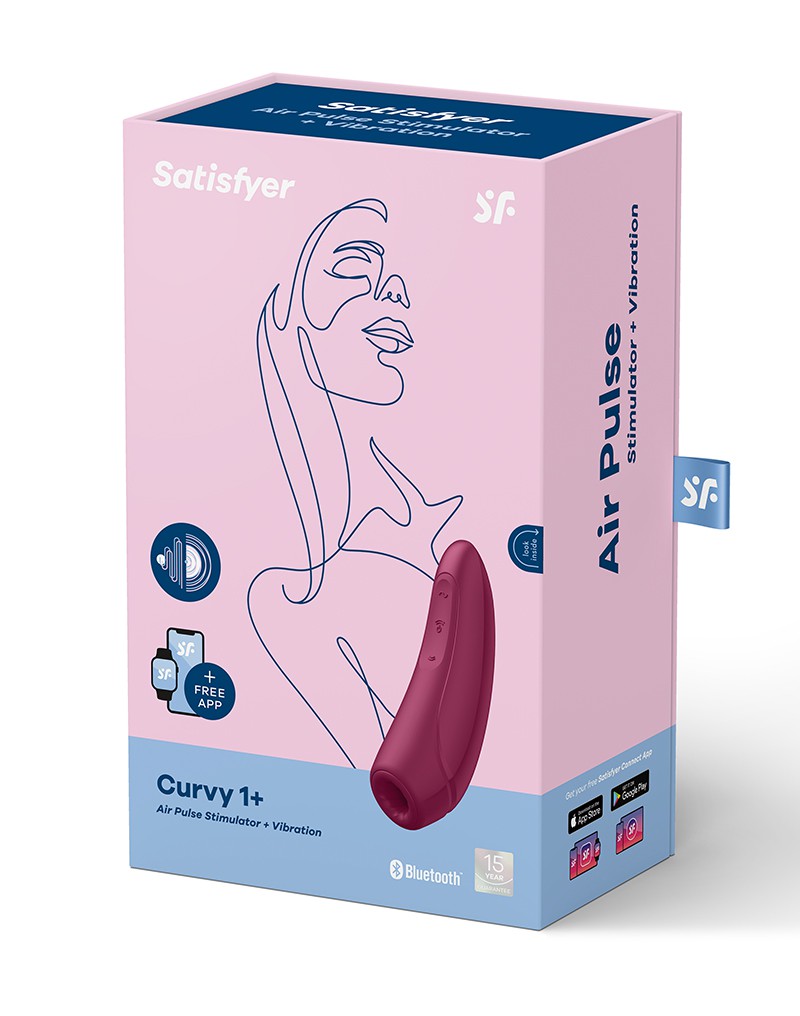 2: Satisfyer Curvy 1+ Rose Red / incl. Bluetooth and App