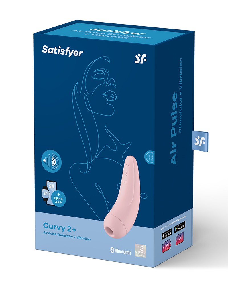 2: Satisfyer Curvy 2+ Pink / incl. Bluetooth and App