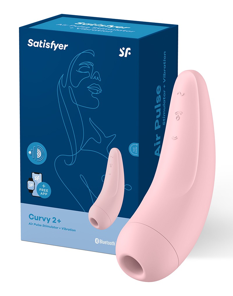 3: Satisfyer Curvy 2+ Pink / incl. Bluetooth and App