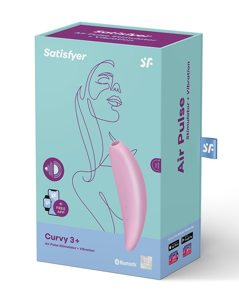 2: Satisfyer Curvy 3+ Pink / incl. Bluetooth and App