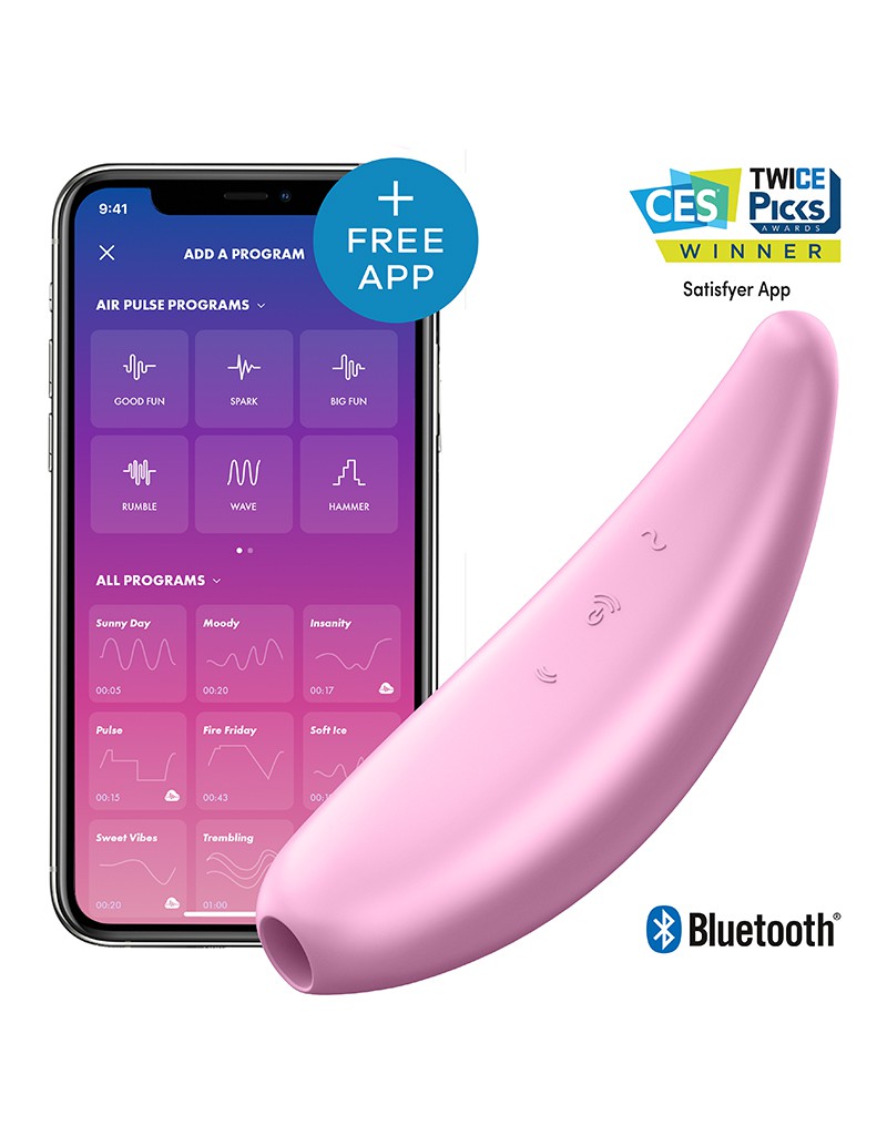 3: Satisfyer Curvy 3+ Pink / incl. Bluetooth and App