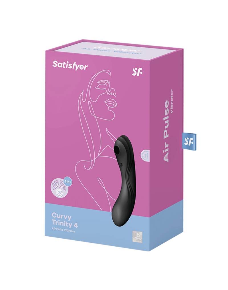 Satisfyer - Curvy Trinity 4 - 3-in-1 Vibrator - Schwarz