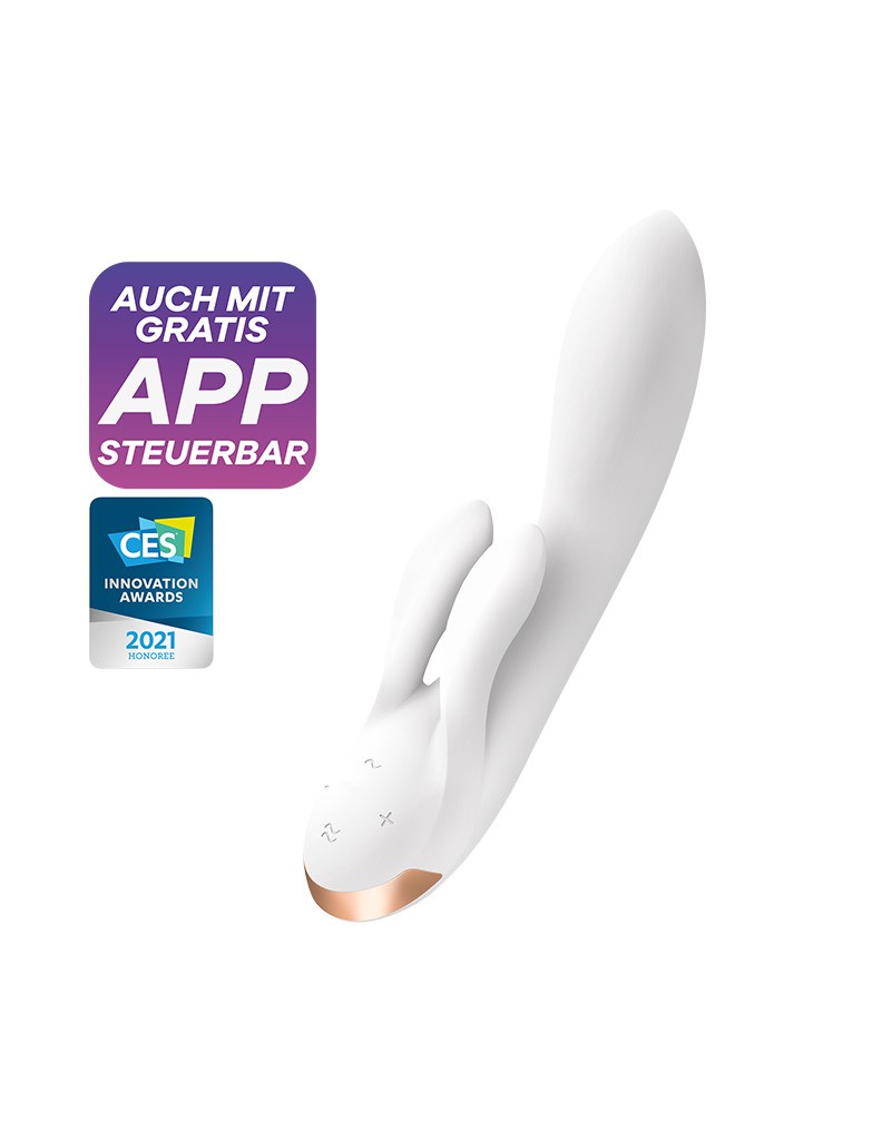 8: Satisfyer - Double Flex - Rabbit Vibrator - Weiß