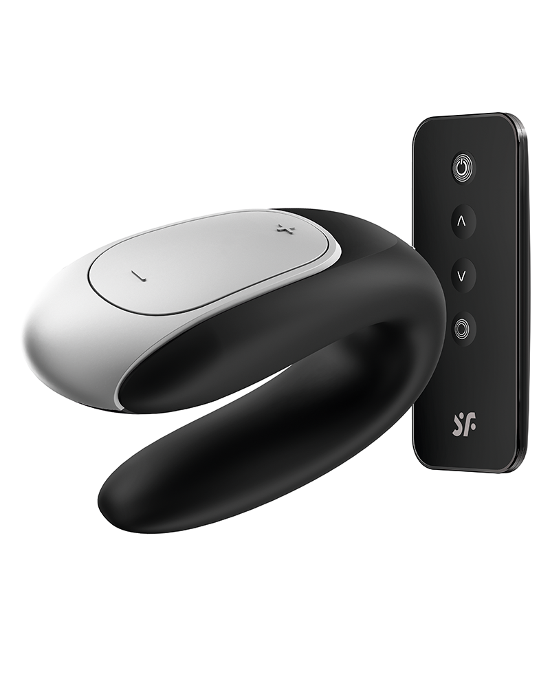 Satisfyer - Double Fun - Luxuriöser Paar Vibrator - Schwarz