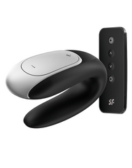 Satisfyer - Double Fun - Luxuriöser Paar Vibrator - Schwarz