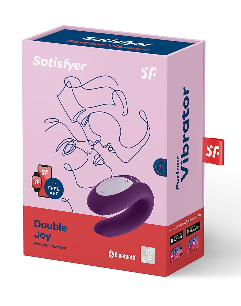 2: Satisfyer Double Joy Purple  / incl. Bluetooth and App