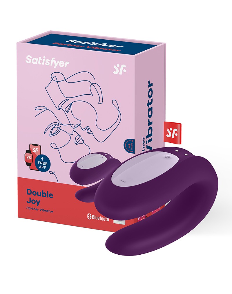 3: Satisfyer Double Joy Purple  / incl. Bluetooth and App