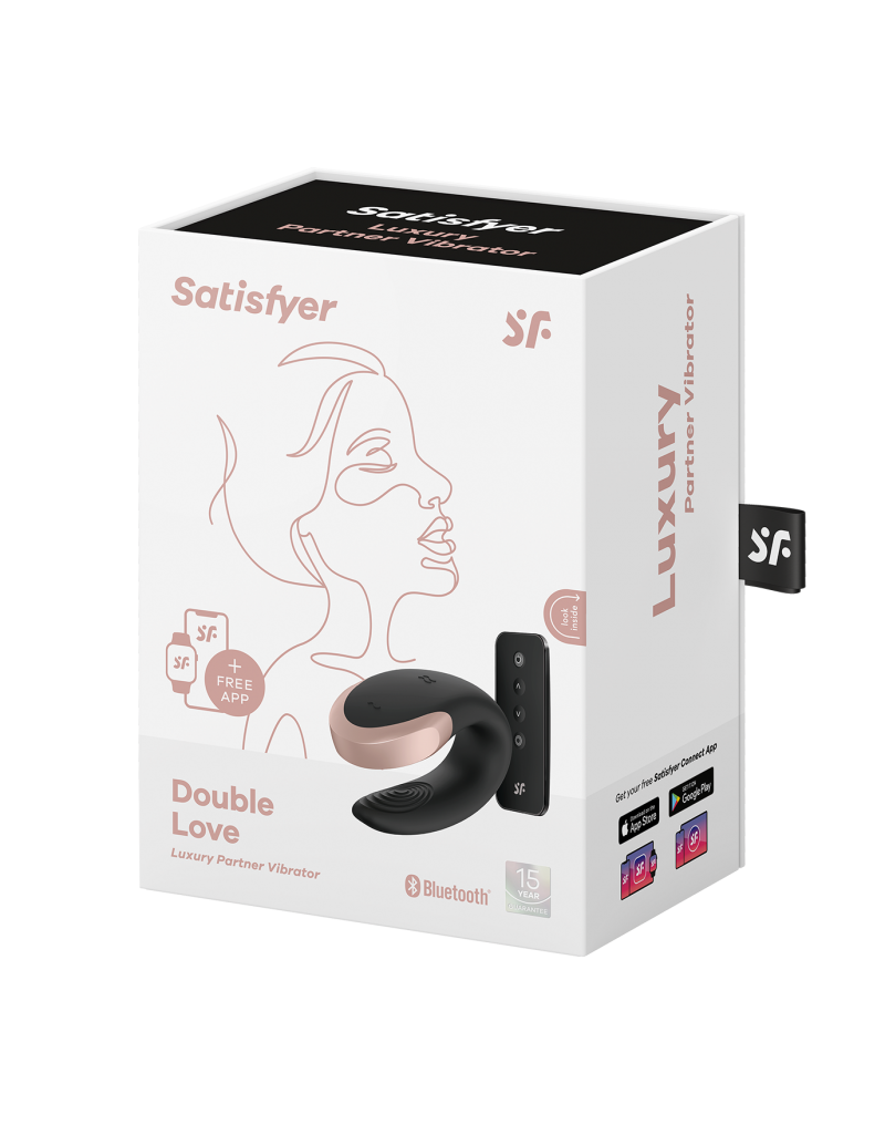 Satisfyer - Double Love - Luxury Partner Vibrator - Schwarz