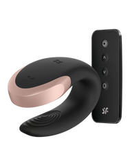 Satisfyer - Double Love - Luxury Partner Vibrator - Schwarz
