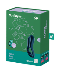 Satisfyer - Epic Duo - Cockring Vibrator - Blau