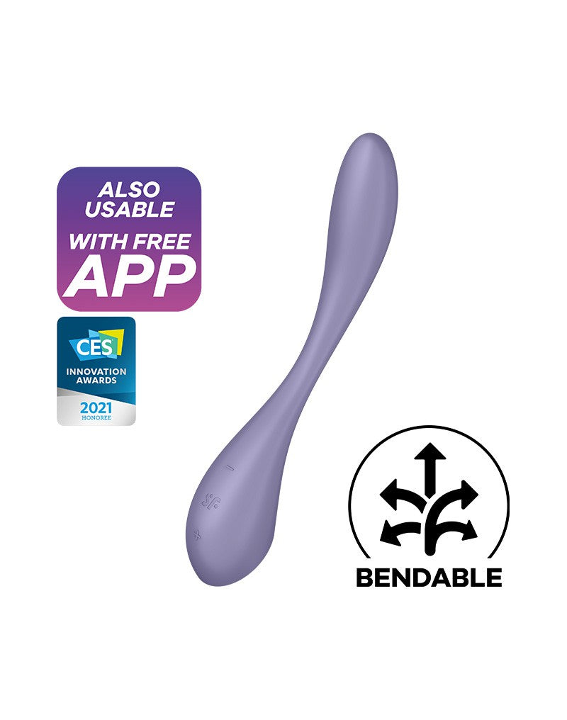 3: Satisfyer - G-Spot Flex 5+ - Flexible G-Spot Vibrator (mit App-Steuerung) - Lila