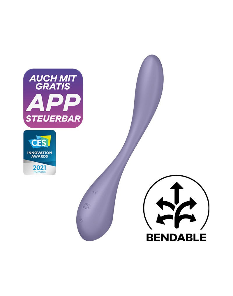 8: Satisfyer - G-Spot Flex 5+ - Flexible G-Spot Vibrator (mit App-Steuerung) - Lila