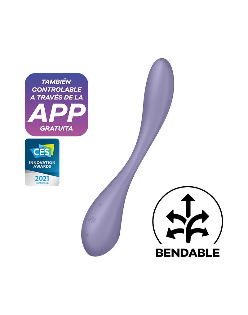 9: Satisfyer - G-Spot Flex 5+ - Flexible G-Spot Vibrator (mit App-Steuerung) - Lila