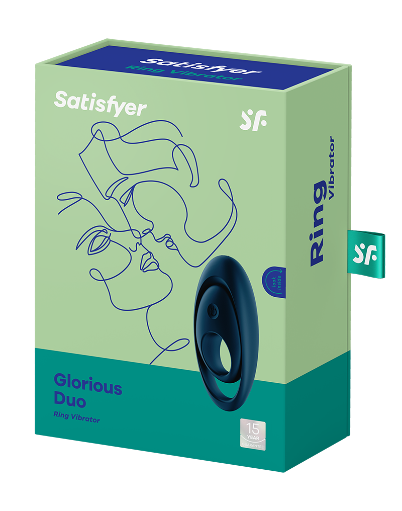 Satisfyer - Glorious Duo - Cockring Vibrator - Blau