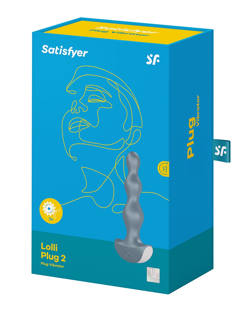 Satisfyer - Lolli Plug 2 - Vibrierender Anal Plug - Grau