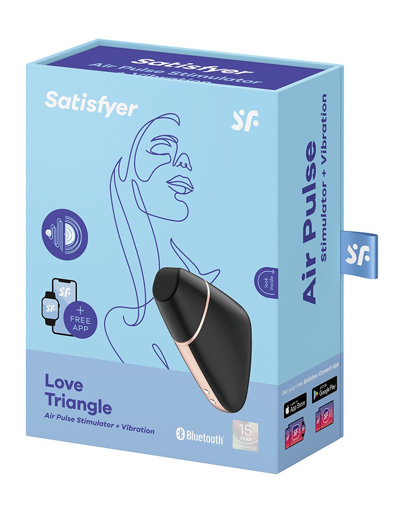 2: Satisfyer Love Triangle Black / incl. Bluetooth and App