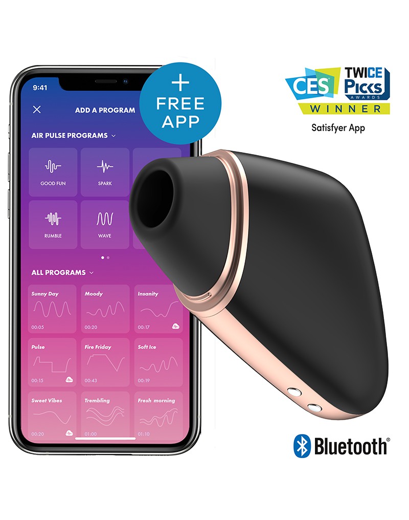 3: Satisfyer Love Triangle Black / incl. Bluetooth and App