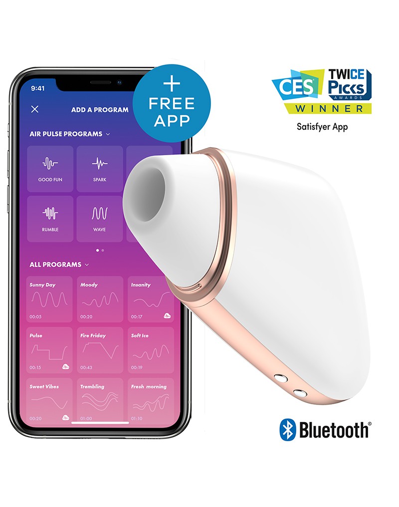 3: Satisfyer Love Triangle White / incl. Bluetooth and App
