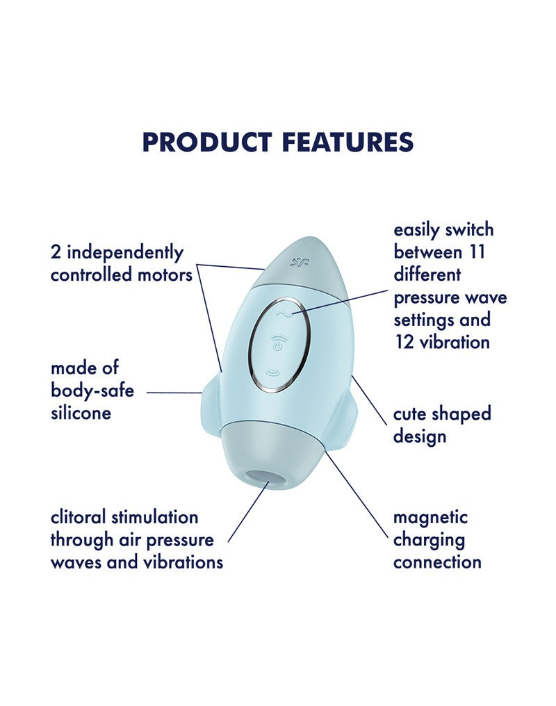 Satisfyer - Mission Control - Air Pulse Vibrator - Blau