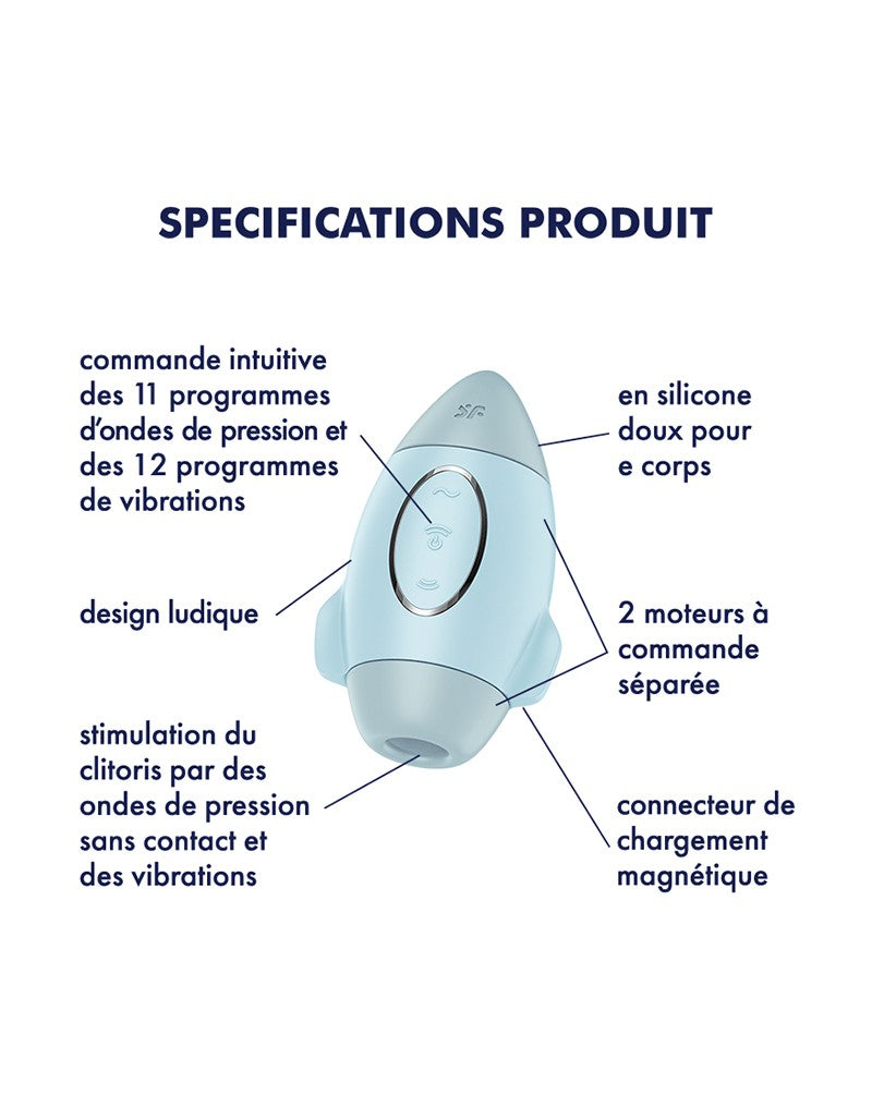 8: Satisfyer - Mission Control - Air Pulse Vibrator - Blau