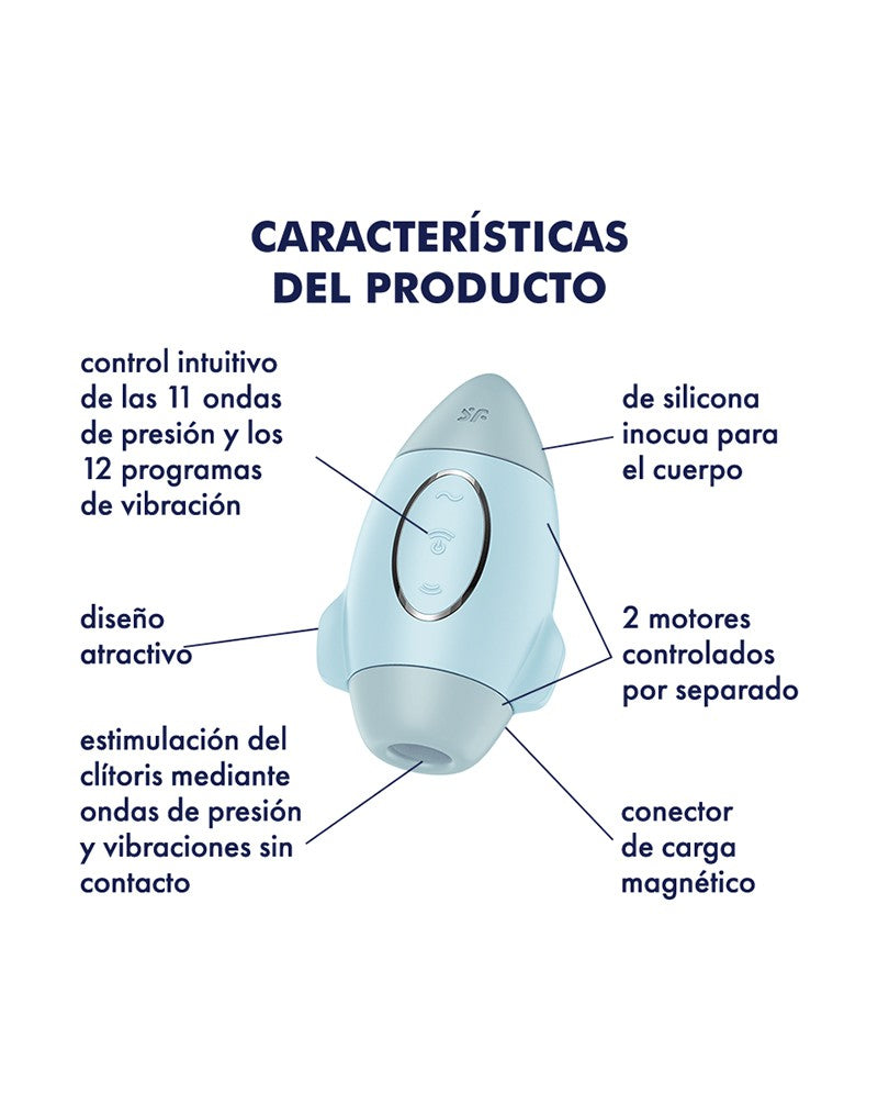 Satisfyer - Mission Control - Air Pulse Vibrator - Blau